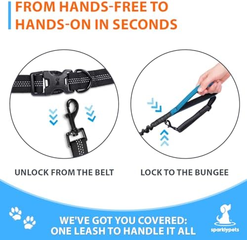 SparklyPets Hands Free Dual Dog Leash