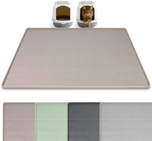 Silicone Cat Litter Mat 47" x 35" Cat Mat