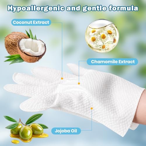 96Pcs Bulk Hypoallergenic Pet Glove Wipes