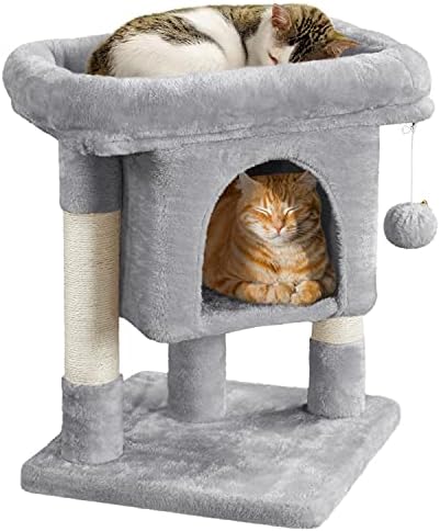 Yaheetech 23.5in Small Low-Profile Cat Tree Condo