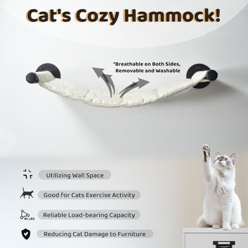 Cat Hammock Wall Mounted, 22.83 x 12.44 in