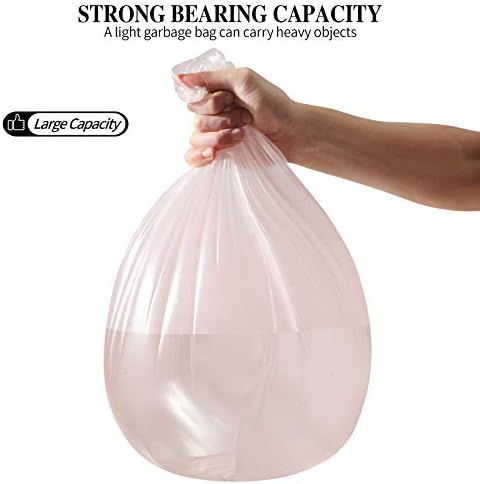 5 Rolls Small Trash Garbage Bags, 4 Gallon 200 Counts