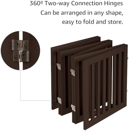 unipaws 120" Extra Wide Pet Gate and Pet Playpen Combination