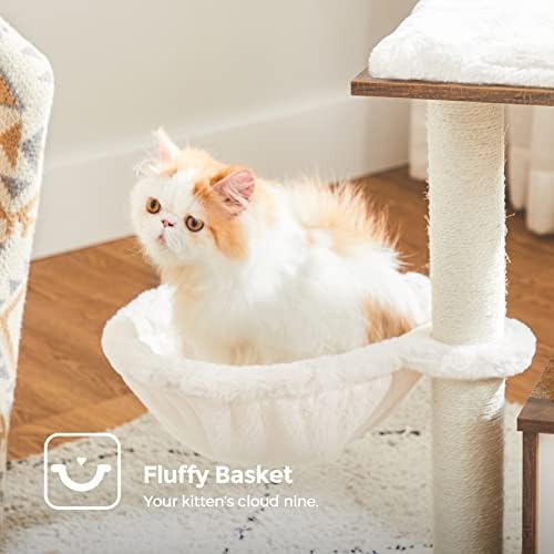 Feandrea Small Cat Tree for Kittens, Cat Condo