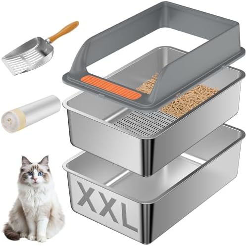 Stainless Steel Sifting Litter Box