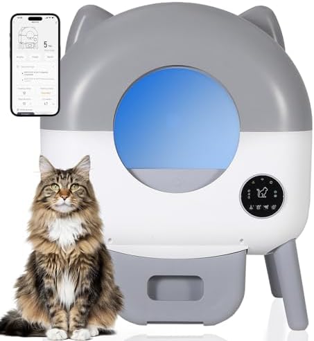 Automatic Self-Cleaning Cat Litter Box 76L Large Capacity