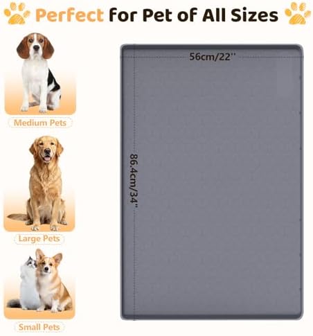 Silicone Dog Bed Mat 34"x 22" Crate Mat