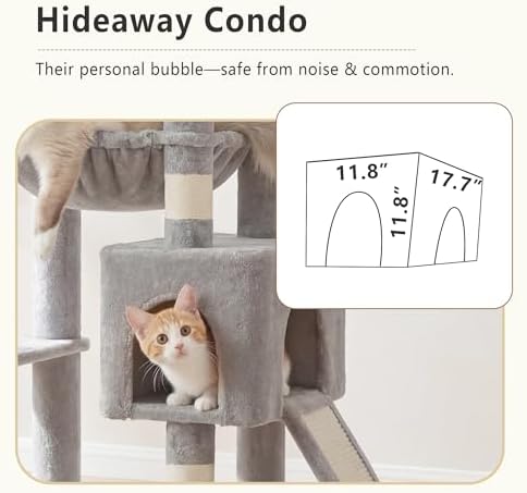 Heybly 64.2" Heavy-Duty Cat Tree