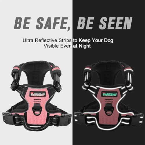 BARKBAY Dog Harness No Pull for Small Sized Dog Front Back Clips, Dog Vest