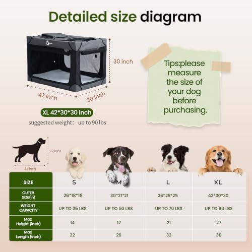 Portable Collapsible Soft Dog Crate