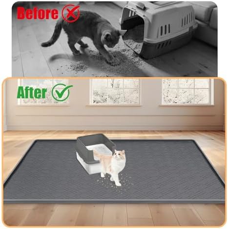 Silicone Cat Litter Mat 42" x 29" Cat Mat