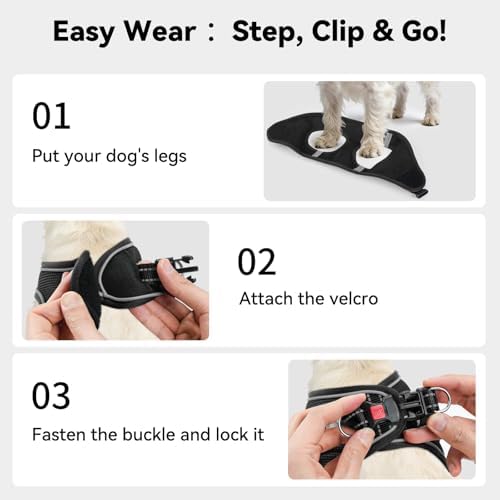 Joytale Step-in Dog Harness, Soft Breathable Mesh