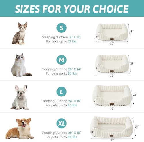 COZY KISS Orthopedic Pet Bed for Small Cats