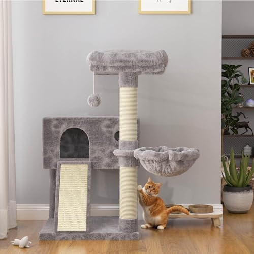 SHA CERLIN Cat Tree 36 Inches Cat Tower