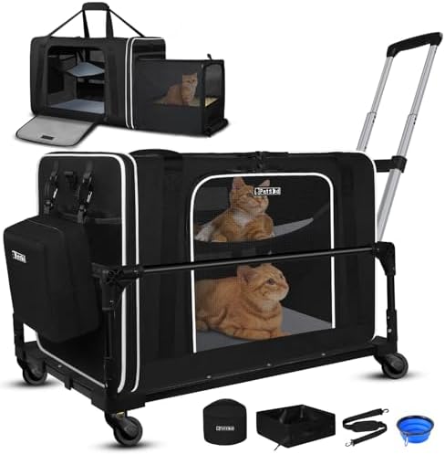 Petskd Side Expandable Extra Large Cat Carrier
