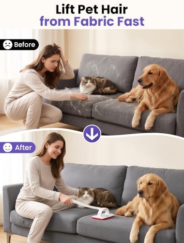 DELOMO Reusable Pet Hair Remover Brush