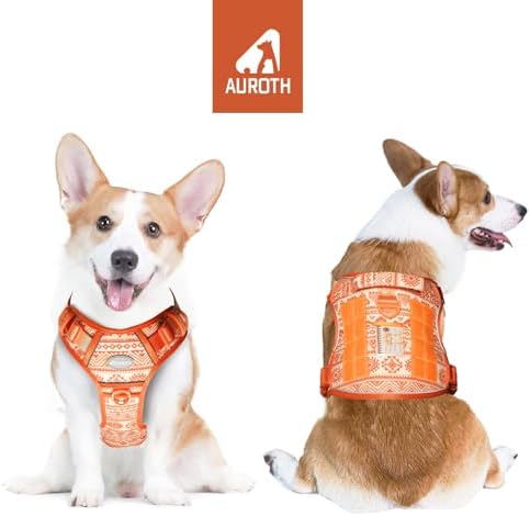 AUROTH Tactical Dog Harness Medium Sized Dog No Pull Adjustable Dog Vest