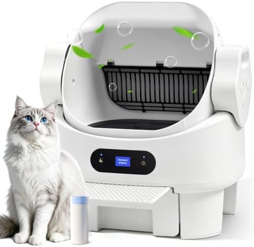 Self Cleaning Open Top Automatic Multiple Cat Litter Box