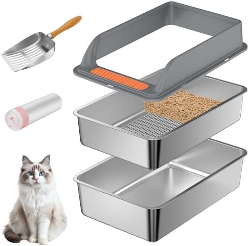 Stainless Steel Sifting Litter Box