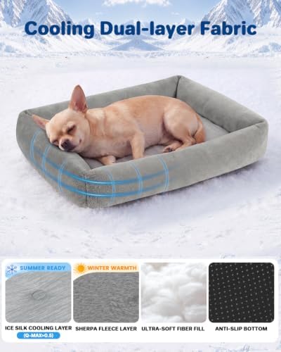 Cooling Dog Bed for Small Medium Cats