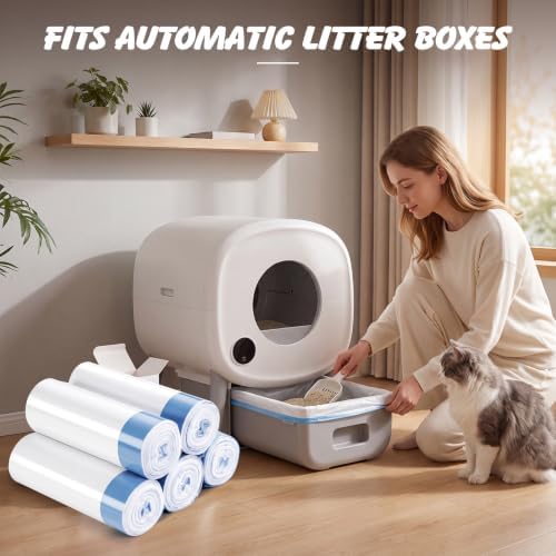 100 Pack Litter Box Bags Compatible