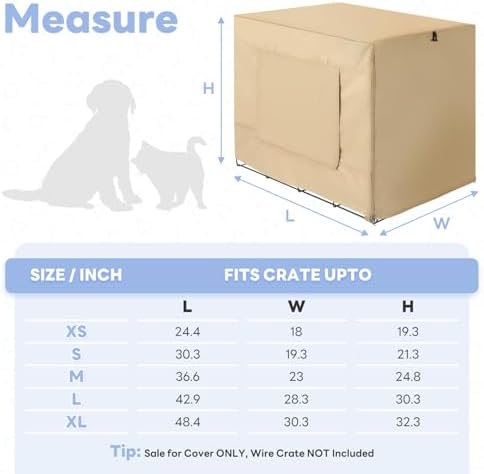 Seiyierr Dog Crate Cover