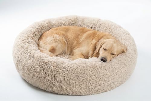 SAVFOX 36 inches Calming Donut Dog Bed