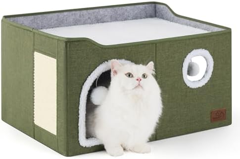 Bedsure Extra Wide Cat House Bed