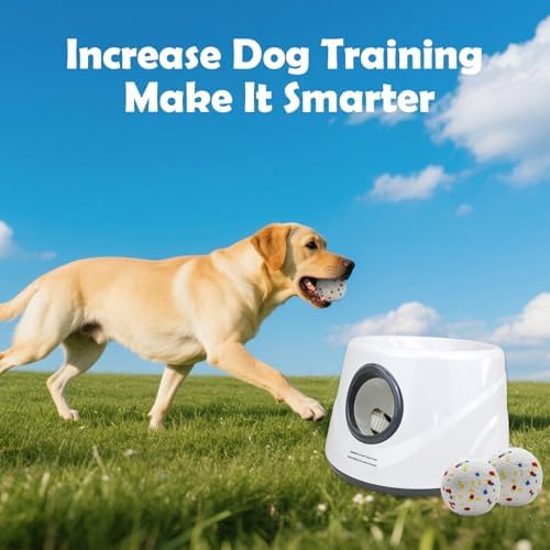 MEKAPLE Automatic Dog Ball Launcher, Upgraded Interactive Dogs Balls Thrower