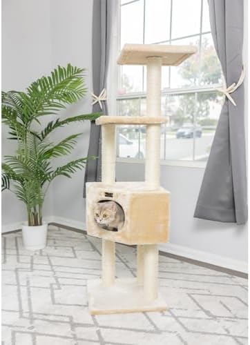 Aeromark 3 Tier Cat Tree Armarkat A5201 Real Wood Scratch