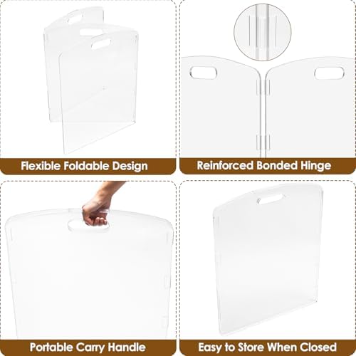 Modern Frame Clear Acrylic Freestanding Pet Gate