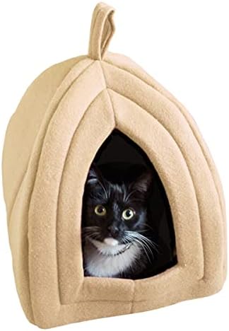 Cat House - Indoor Bed with Removable Foam Cushion - Pet Tent