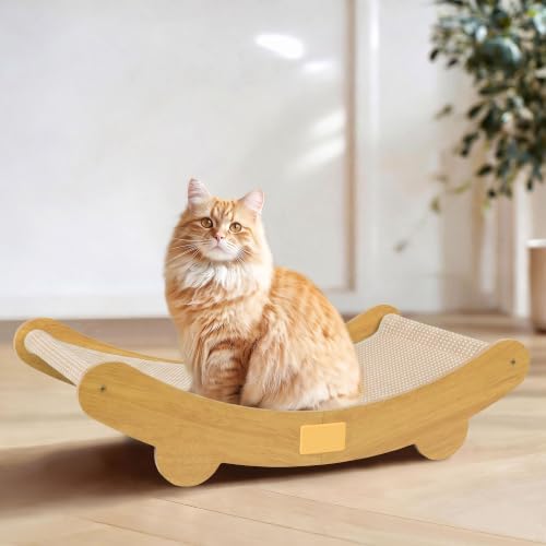 DWCN Large Sisal Cat Scratcher Bed Hammock Lounge Scratching Post Scratch Pad