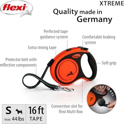 FLEXI® Xtreme Tape Retractable Dog Leash, 16 ft