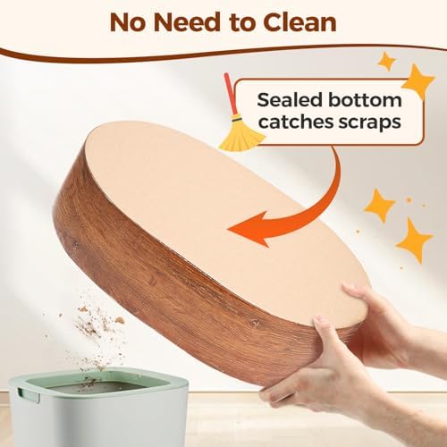 ComSaf Cat Scratcher Bed, Oval Cardboard Scratch Pad Bowl