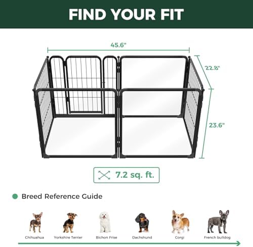 FXW AuraSpace Pro Acrylic & Wire Mesh Indoor Dog Playpen, 6 Panels