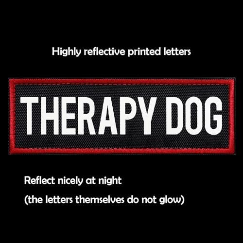 2 Pcs Reflective Therapy Dog Patch Set