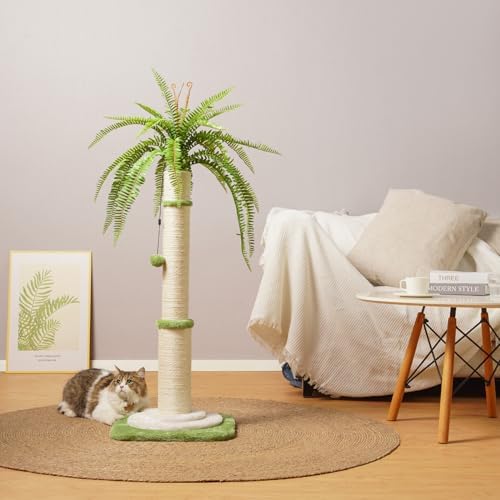 42" Tall Palm Tree Cat Scratching Post