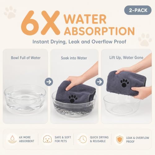 Microfiber Dog Towel-Super Absorbent, Lightweight & Portable