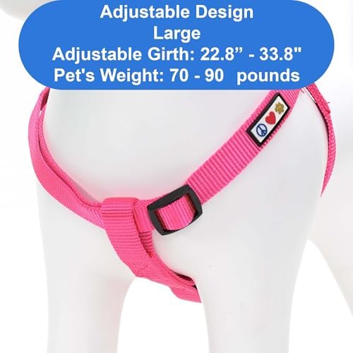 Pawtitas Solid Step-in Dog Harness – Adjustable No-Pull Vest