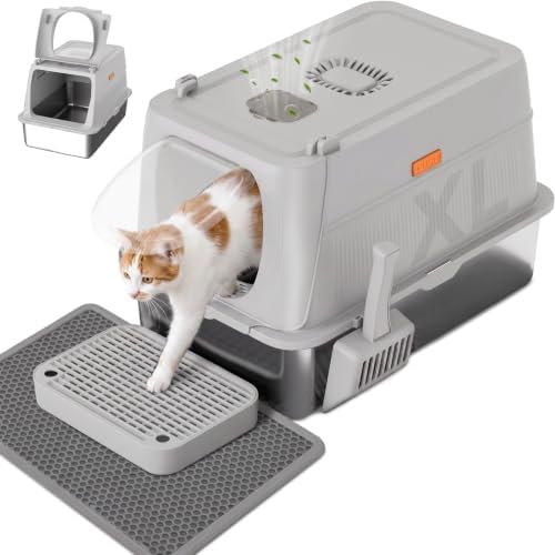 GTPLAYER XL Stainless Steel Cat Litter Box