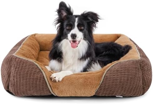 MIXJOY Dog Beds for Medium Dogs Washable, Calming Pet Bed Medium Size Dog