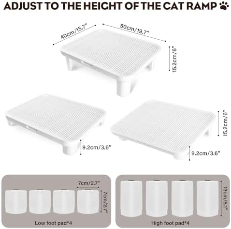 Cat Step Ramp Adjustable Litter Box Step