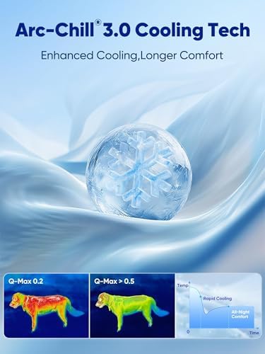 Rywell 3-in-1 Cooling Dog Bed Large, Arc-Chill Tech