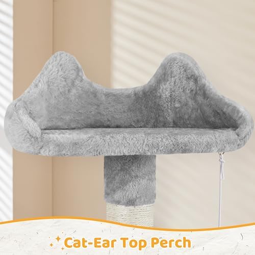 Yaheetech 54in Cat Tree, Light Gray