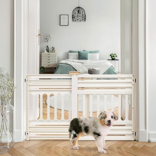 IRIS USA Pet Gate, Adjustable Width