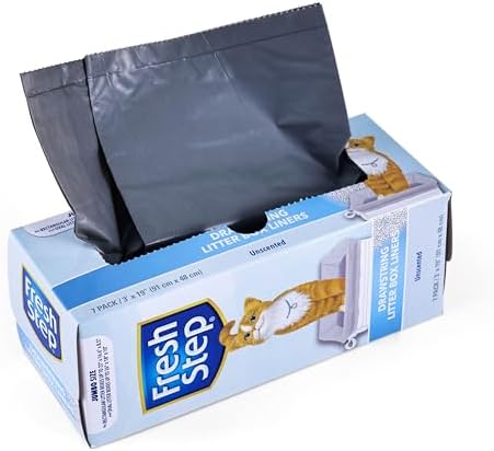 Fresh Step Drawstring Cat Litter Liners, 3 ft x 19 in