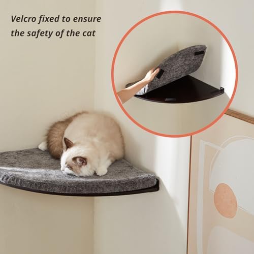 LIORCE Wall Mounted Corner Cat Bed