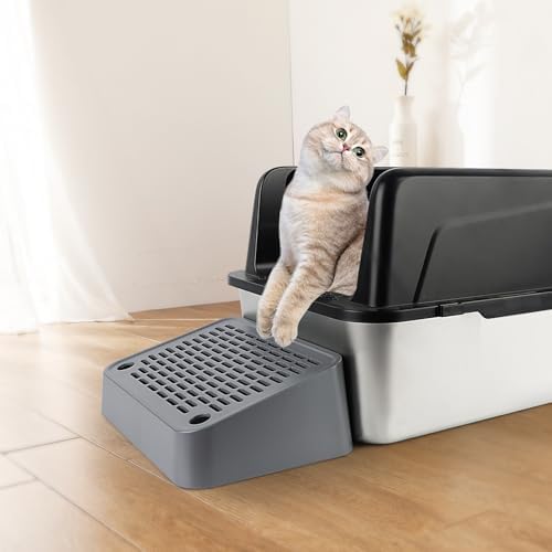 Litter Box Step, Cat Ramp Step Catcher