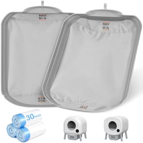 BKNOOU 2 Pack Self Cleaning Litter Box Waterproof Pads
